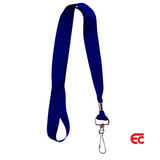 Blue Flat Lanyard with swivel clip