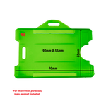 Size of green ID cardholder