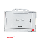 twinprox clear ID card holder size