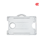 Clear badge cardholder