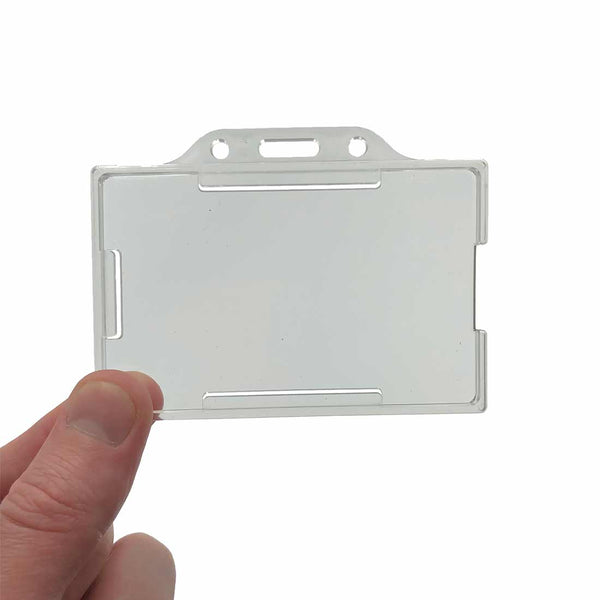 The clear horizontal badge holder | ID cards and name badges – Easi-card